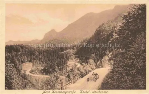 AK / Ansichtskarte Walchensee Kochel See Bayern Neue Kesselbergstrasse