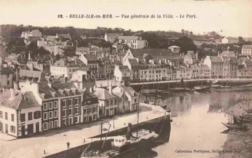 AK / Ansichtskarte BELLE-ILE-EN-MER 56 Morbihan Vue generale de la Ville Le Port