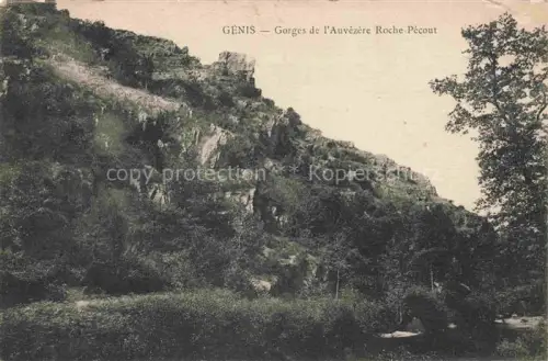 AK / Ansichtskarte Genis Perigueux 24 Dordogne Gorges de l'Auvezere Roche Pecout