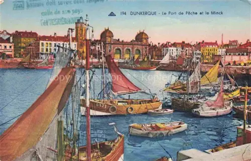 AK / Ansichtskarte DUNKERQUE Duenkirchen 59 Nord Le Port de Peche et le Minck