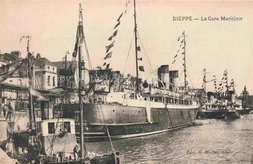 AK / Ansichtskarte DIEPPE 76 Seine-Maritime La Gare Maritime