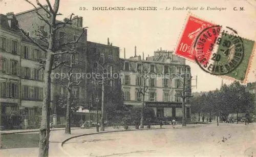 AK / Ansichtskarte BOULOGNE-SUR-SEINE BOULOGNE-BILLANCOURT 92 Le Rond-Point de Boulogne