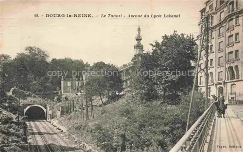 AK / Ansichtskarte Bourg-la-Reine ANTONY 92 Hauts-de-Seine Le Tunnel Chemin de fer Avenue du Lycée Lakanal