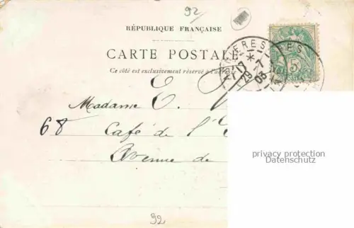 AK / Ansichtskarte BECON-LES-BRUYERES Nanterre 92 Hauts-de-Seine La Place de la Gare