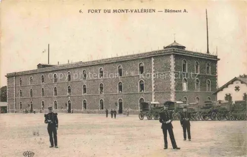 AK / Ansichtskarte Fort du Mont-Valerien Nanterre 92 Hauts-de-Seine Bâtiment A. Feldpost