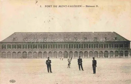 AK / Ansichtskarte Fort du Mont-Valerien Nanterre 92 Hauts-de-Seine Bâtiment D. Feldpost