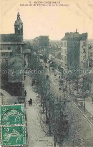 AK / Ansichtskarte Grand-Montrouge ANTONY 92 Hauts-de-Seine Panorama de l'Avenue de la République