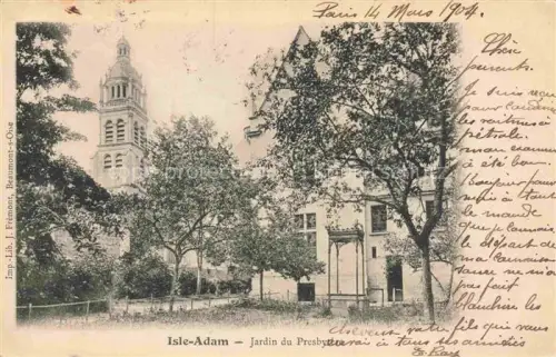 AK / Ansichtskarte Isle-Adam Pontoise 95 Val-d Oise Jardin du Presbytère