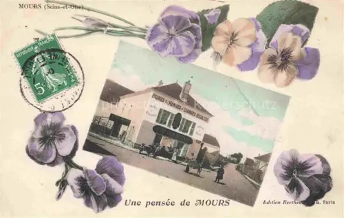 AK / Ansichtskarte Mours PONTOISE 95 Val-d Oise Une pensée de la ville Restaurant des fleurs
