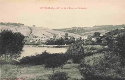 AK / Ansichtskarte Vetheuil  PONTOISE 95 Val-d Oise Vue panoramique de la Route de Saint Martin