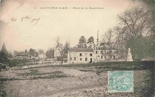 AK / Ansichtskarte Saint-Prix PONTOISE 95 Val-d Oise Place de la République
