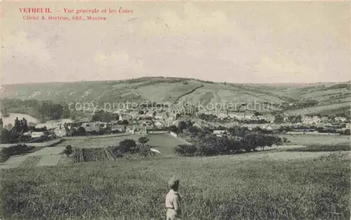 AK / Ansichtskarte Vetheuil  PONTOISE 95 Val-d Oise Vue générale et les côtes