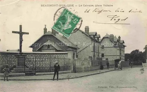 AK / Ansichtskarte Beaumont-sur-Oise PONTOISE 95 Val-d Oise Le Calvaire Place Voltaire