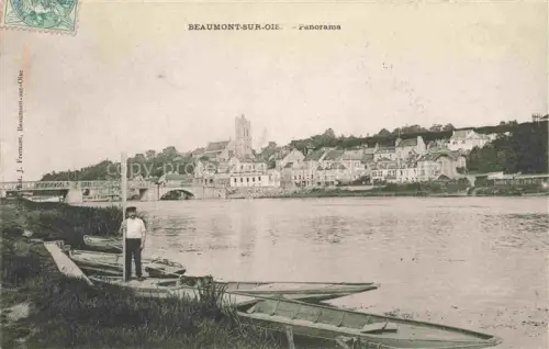 AK / Ansichtskarte Beaumont-sur-Oise PONTOISE 95 Val-d Oise Panorama aux bords de l'Oise