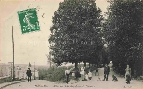 AK / Ansichtskarte Meulan-les-Mureaux Mantes-la-Jolie 78 Yvelines Allées des Tilleuls Route de Beauvais