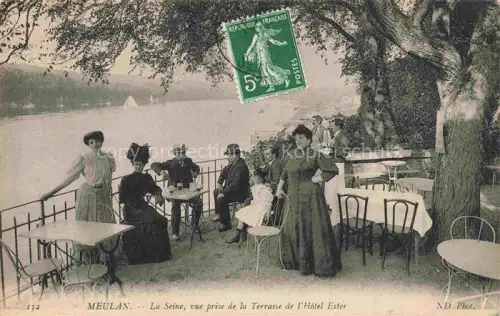 AK / Ansichtskarte Meulan-les-Mureaux Mantes-la-Jolie 78 Yvelines La Seine vue prise de la terrasse de l'Hôtel Ester