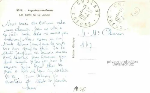 AK / Ansichtskarte Argenton -sur-Creuse Chateauroux 36 Indre Les bords de la Creuse 