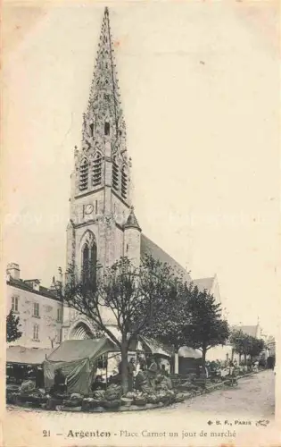 AK / Ansichtskarte Argenton -sur-Creuse Chateauroux 36 Indre Place Carnot le Marche 