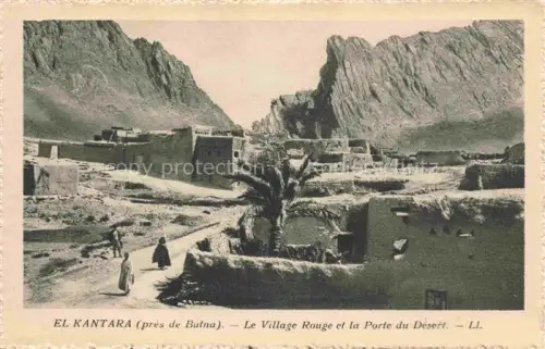 AK / Ansichtskarte El-Kantara Algerie Le Village Rouge et la Porte du Desert
