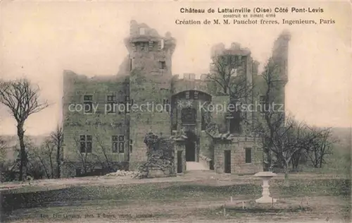 AK / Ansichtskarte Lattainville Beauvais 60 Oise Chatea de Lattainville Cote Pont Levis