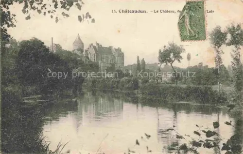 AK / Ansichtskarte CHATEAUDUN  28 Eure-et-Loir Le Chateau Vue bords de Loir