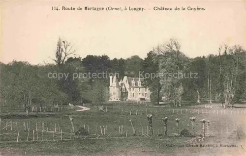 AK / Ansichtskarte Longny-au-Perche Mortagne-au-Perche 61 Orne Route de Mortagne Chateau de la Goyere