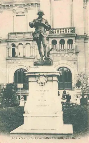 AK / Ansichtskarte Neuilly-sur-Seine 92 Hauts-de-Seine Statue de Parmentier a Neuilly sur Seine