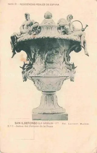 AK / Ansichtskarte San Ildefonso La Granja Santiago de Chile Jarrou del Parterre de la Fama