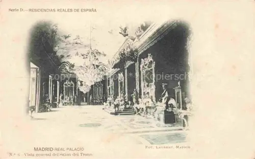 AK / Ansichtskarte MADRID  ES Real Palacio Vista general del Salon del Trono