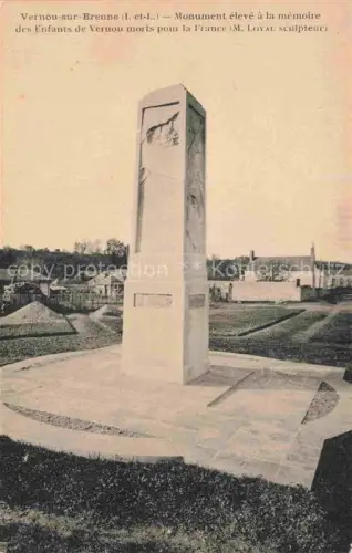AK / Ansichtskarte Vernou-sur-Brenne TOURS 37 Indre-et-Loire Monument eleve a la memoire des Enfants de Vernou morts pour la France