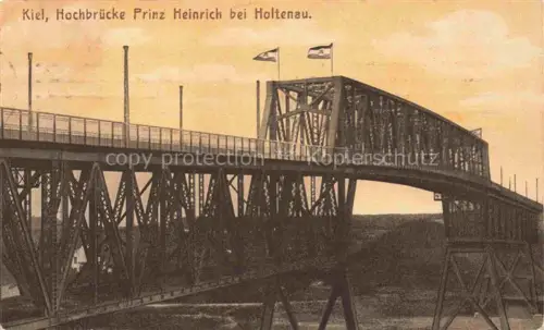 AK / Ansichtskarte KIEL  CITY Hochbruecke Prinz Heinrich bei Holtenau
