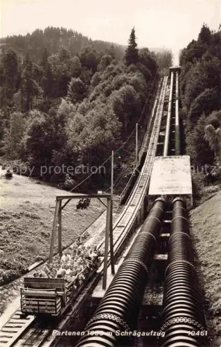 AK / Ansichtskarte Partenen Montafon Vorarlberg AT Schraegaufzug