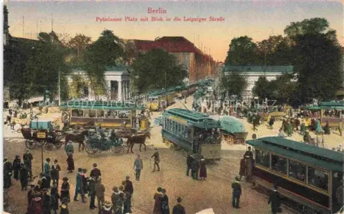 AK / Ansichtskarte BERLIN  CITY Potsdamer Platz mit Blick in die Leipziger Strasse