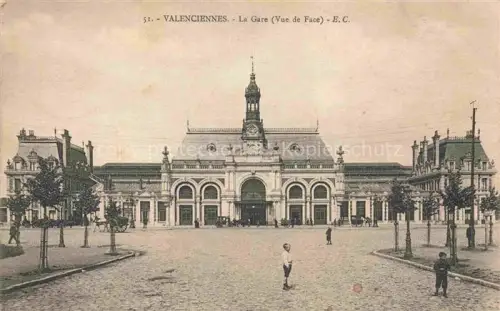AK / Ansichtskarte VALENCIENNES 59 Nord La Gare Vue de Face