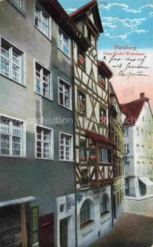 AK / Ansichtskarte NueRNBERG  CITY Hans Sachs Wohnhaus