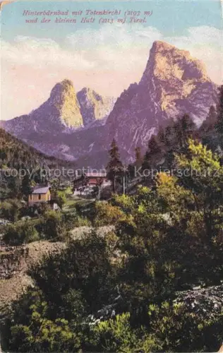 AK / Ansichtskarte Hinterbaerenbad Kaisertal Tirol AT mit Totenkirchl und der kleinen Halt