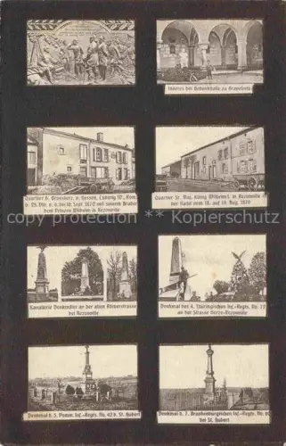 AK / Ansichtskarte Gravelotte METZ 57 Moselle Denkmaeler Teilansichten