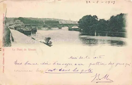 AK / Ansichtskarte Sevres Boulogne-Billancourt 92 Hauts-de-Seine Le Pont de Sevres