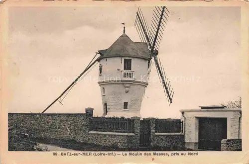 AK / Ansichtskarte Batz-sur-Mer Saint-Nazaire 44 Loire-Atlantique Le Moulin des Masses pris au Nord