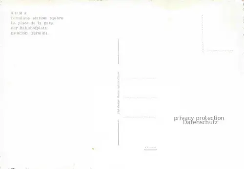 AK / Ansichtskarte ROMA  Rom Lazio IT Terminus station square 
