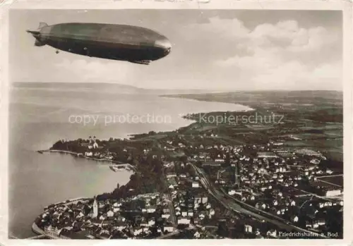 AK / Ansichtskarte FRIEDRICHSHAFEN Bodensee Fliegeraufnahme Zeppelin