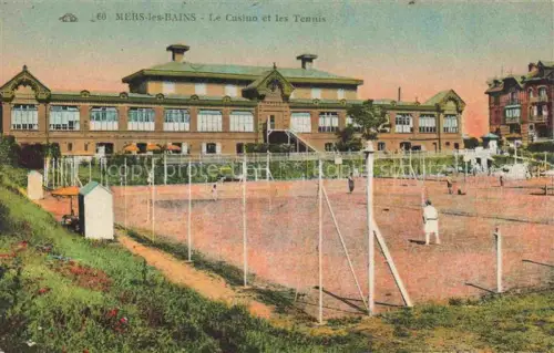 AK / Ansichtskarte MERS-LES-BAINS MERS-SUR-MER Abbeville 80 Somme Le Casino et les Tennis