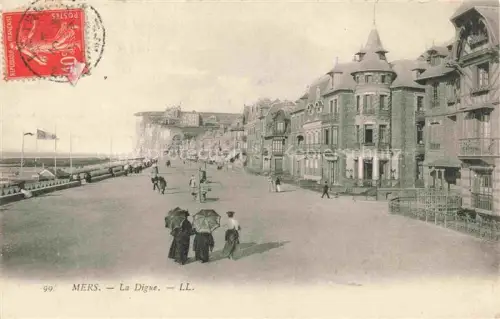 AK / Ansichtskarte MERS-LES-BAINS MERS-SUR-MER Abbeville 80 Somme La digue