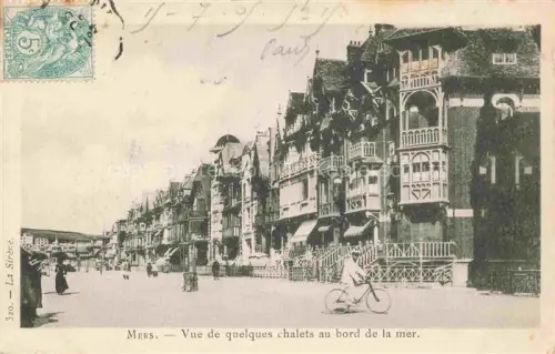 AK / Ansichtskarte MERS-LES-BAINS MERS-SUR-MER Abbeville 80 Somme Vue de quelques chalets au bord de la mer