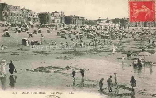 AK / Ansichtskarte MERS-SUR-MER MERS-LES-BAINS Abbeville 80 Somme La plage