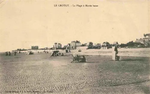AK / Ansichtskarte Le Crotoy ABBEVILLE 80 Somme La plage à marée basse