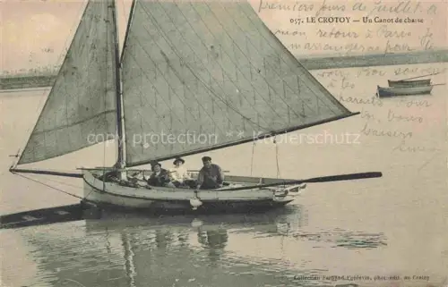 AK / Ansichtskarte Le Crotoy ABBEVILLE 80 Somme Un canot de chasse