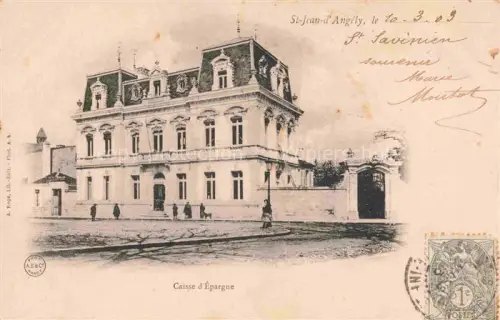 AK / Ansichtskarte St-Jean-d Angely 17 Charente-Maritime Caisse d'Epargne