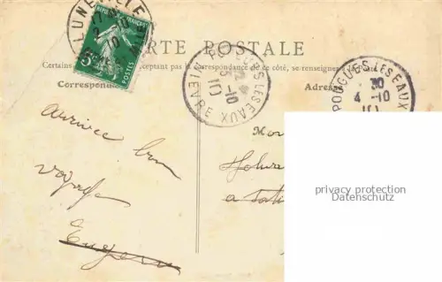 AK / Ansichtskarte LUNEVILLE 54 Meurthe-et-Moselle Un cordial salut de la ville où j'arrive Train Gare Dampflokomotive