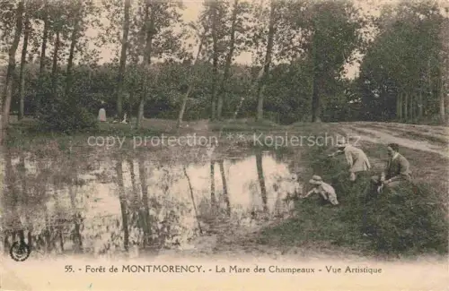 AK / Ansichtskarte Foret de Montmorency 95 Val-d Oise La Mare des Champeaux vue artistique